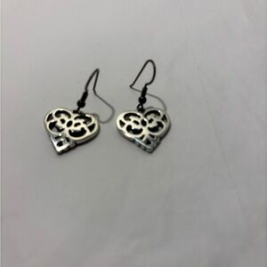 Brighton Geneva Silver Heart Earings